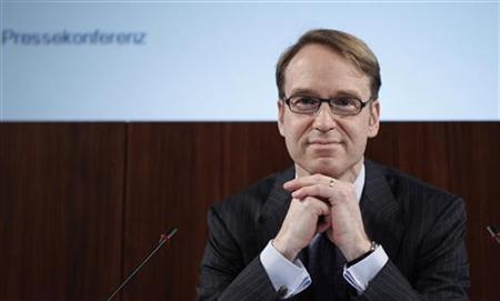 Deutsche Bundesbank President Weidmann attends the annual news conference in Frankfurt