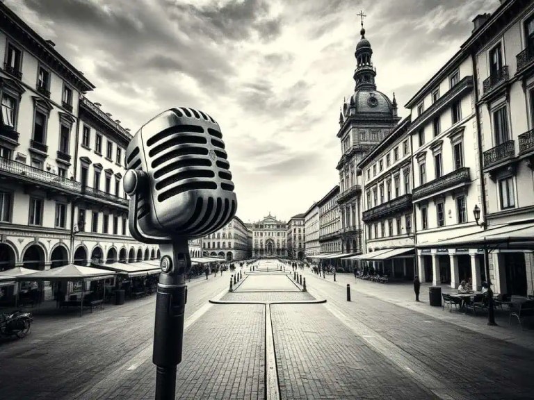 Podcast Mic Town Square