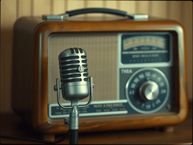 Podcast Mic Vintage Radio