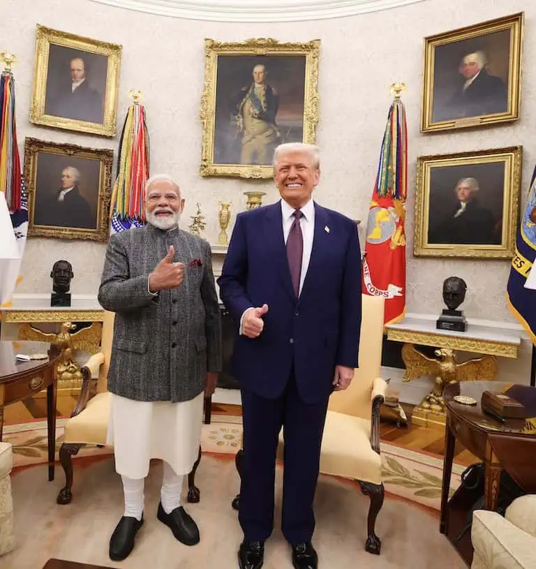 Trump Modi WH Feb 2025